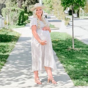 Floral maxi dress maternity